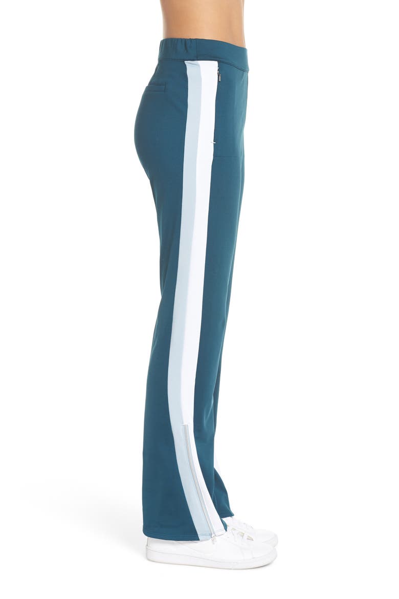 City Side Track Pants, Alternate, color, TEAL ABYSS