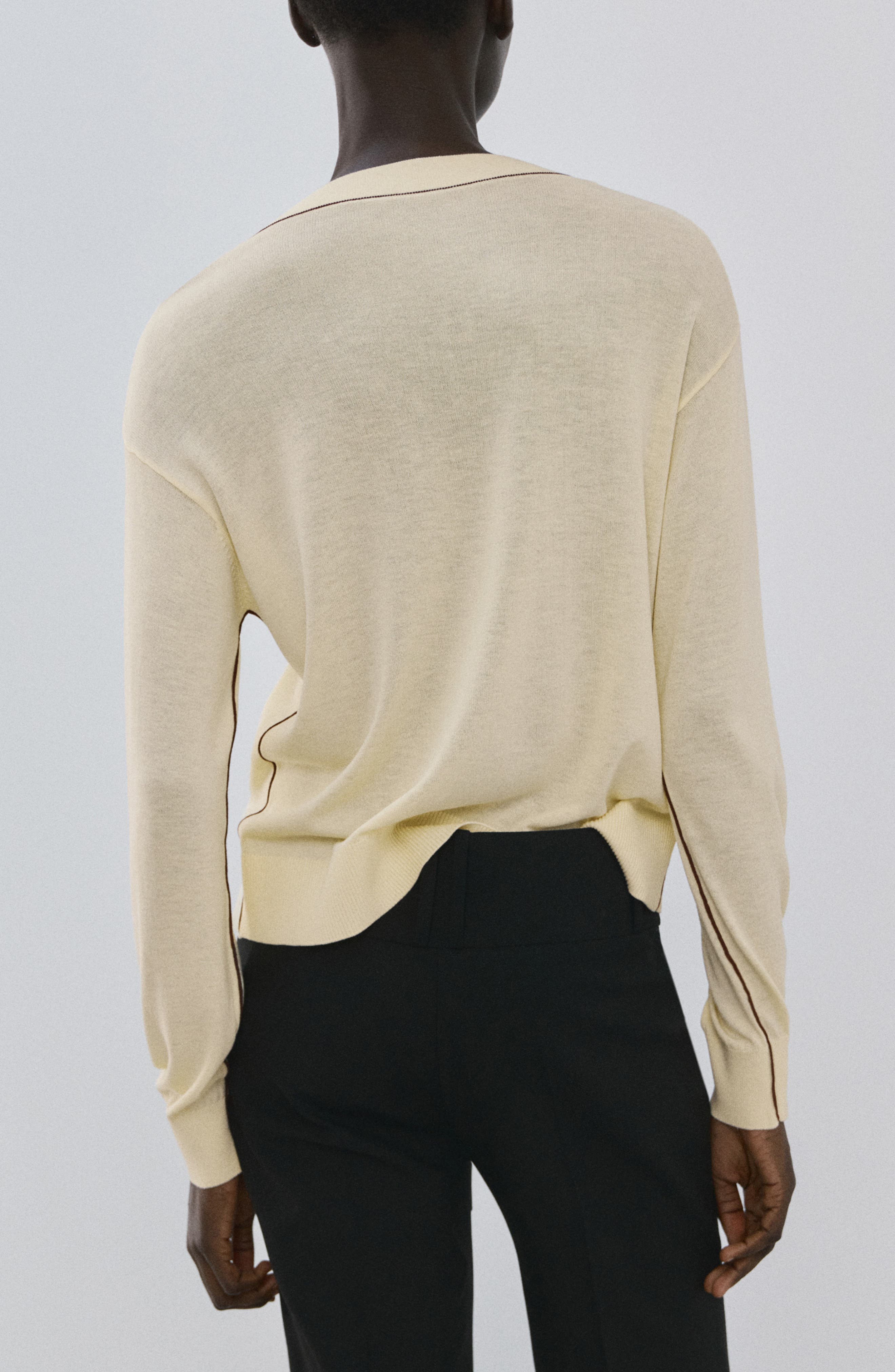 Bert Jersey V-Neck Sweater - image 4