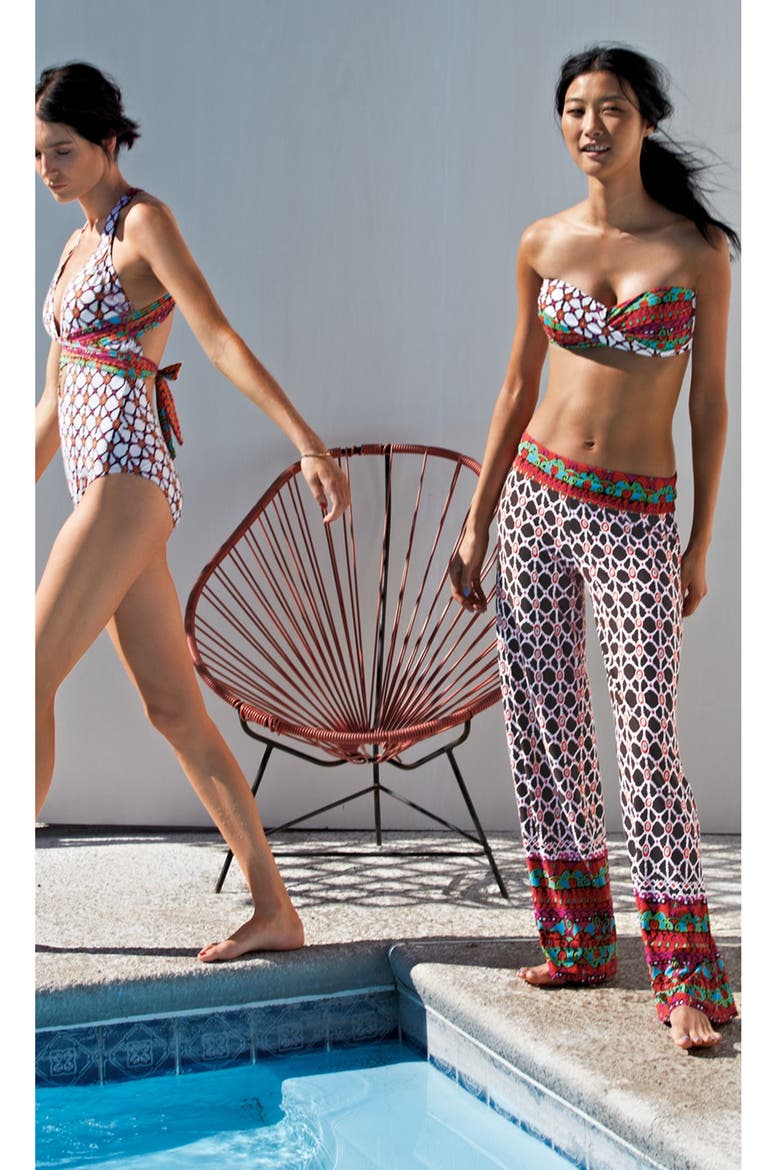 'Venice Beach' One-Piece Swimsuit, Alternate, color, WHITE