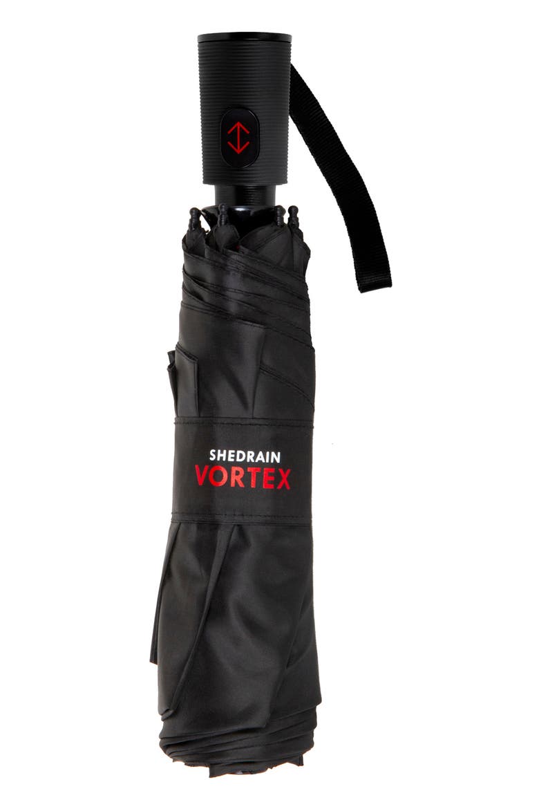 Vortex Windproof Umbrella, Alternate, color, BLACK