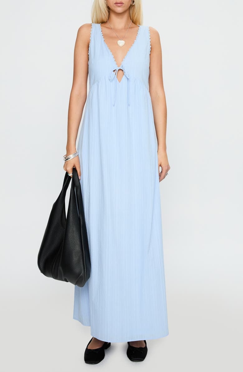Princess Polly Elyza Sleeveless Maxi Dress, Main, color, Blue
