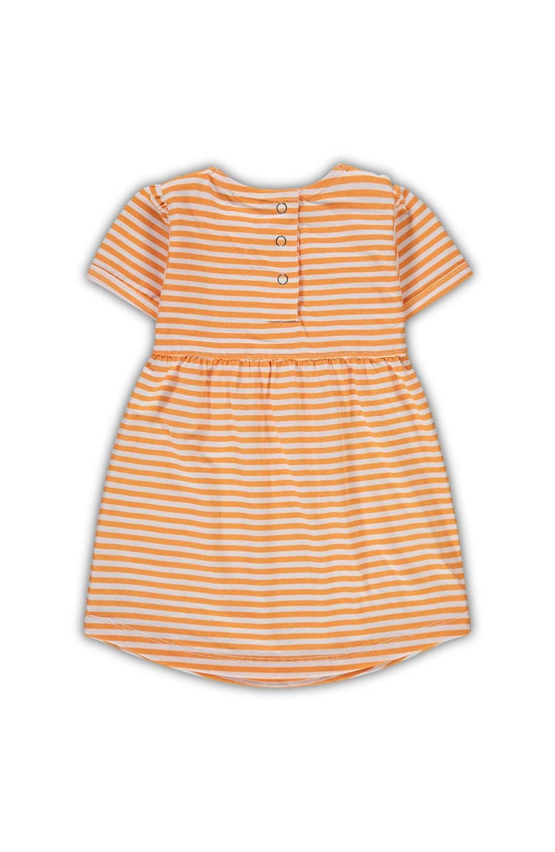 LITTLE KING Girl's Toddler Tennessee Orange Tennessee Volunteers Striped Dress with Pockets, Alternate, color, Tennessee Orange
