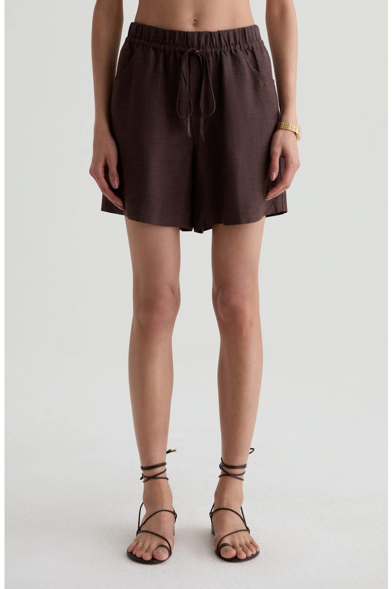 Century Drawstring Shorts, Main, color, OAK BARREL