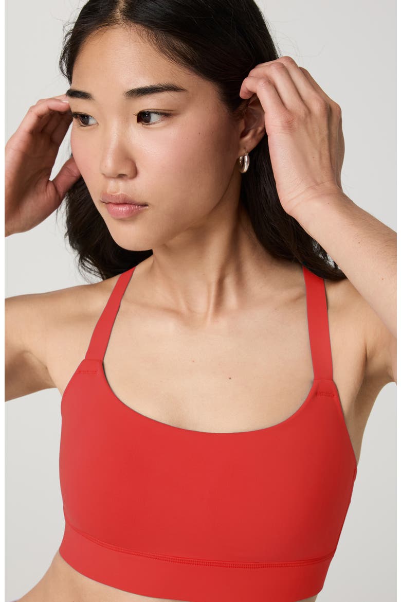 V1 High Impact Sports Bra, Alternate, color, CRIMSON