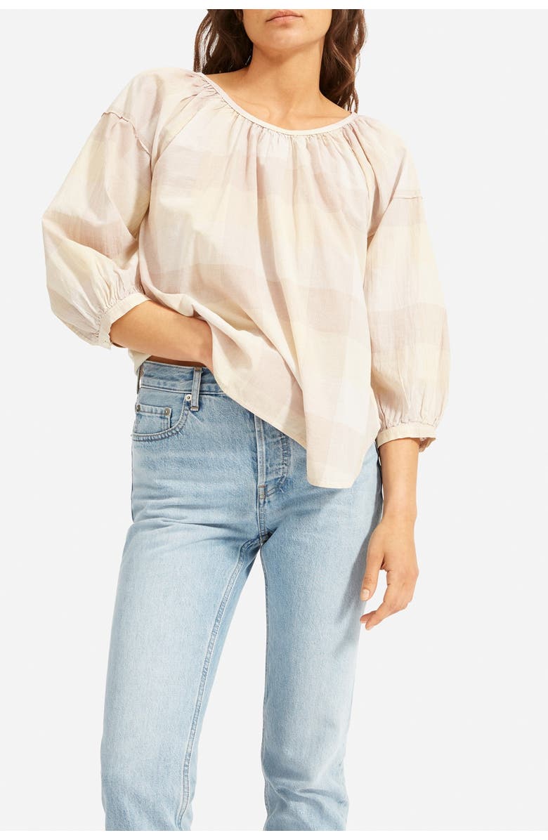 Everlane The Ruched Air Blouse, Main, color,