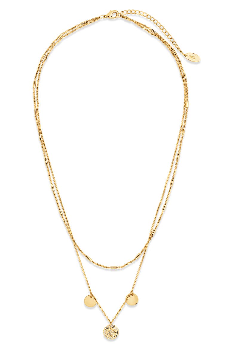 Polaris Pendant Layered Necklace, Main, color, GOLD