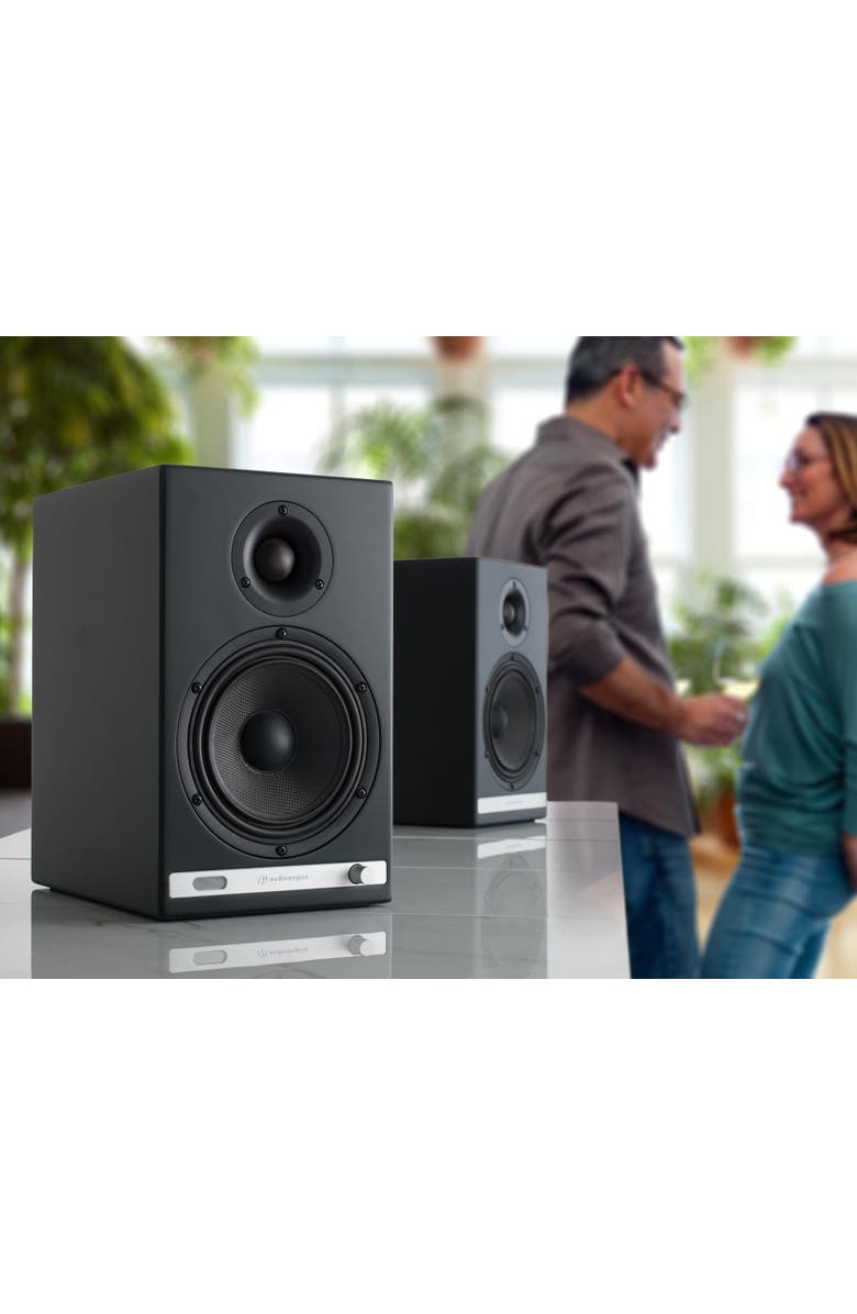 Audioengine HD6 Home Music System w/Bluetooth aptX-HD, Alternate, color, Black