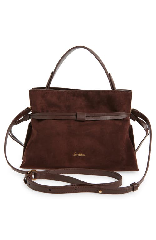 Sam Edelman Small Poppy Drawstring Leather Crossbody Bag In Brown