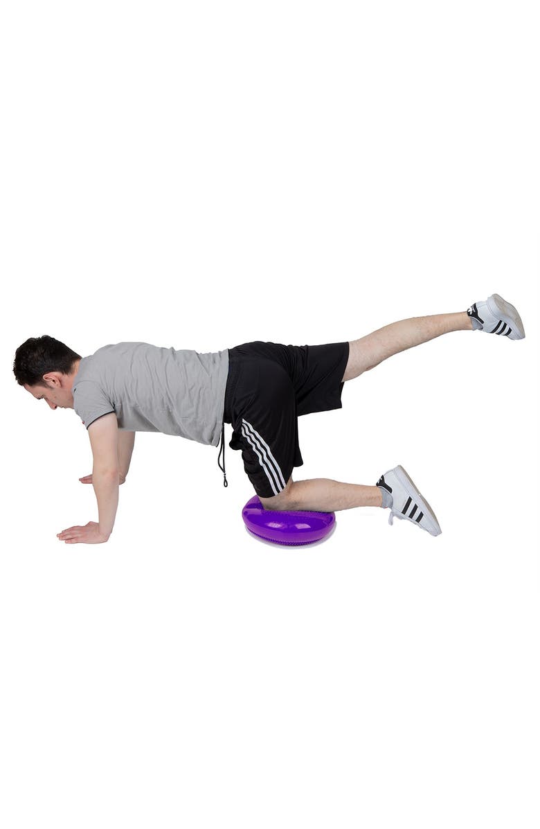 MIND READER Stability Wobble Core Balance Disc & Inflation Pump, Alternate, color,