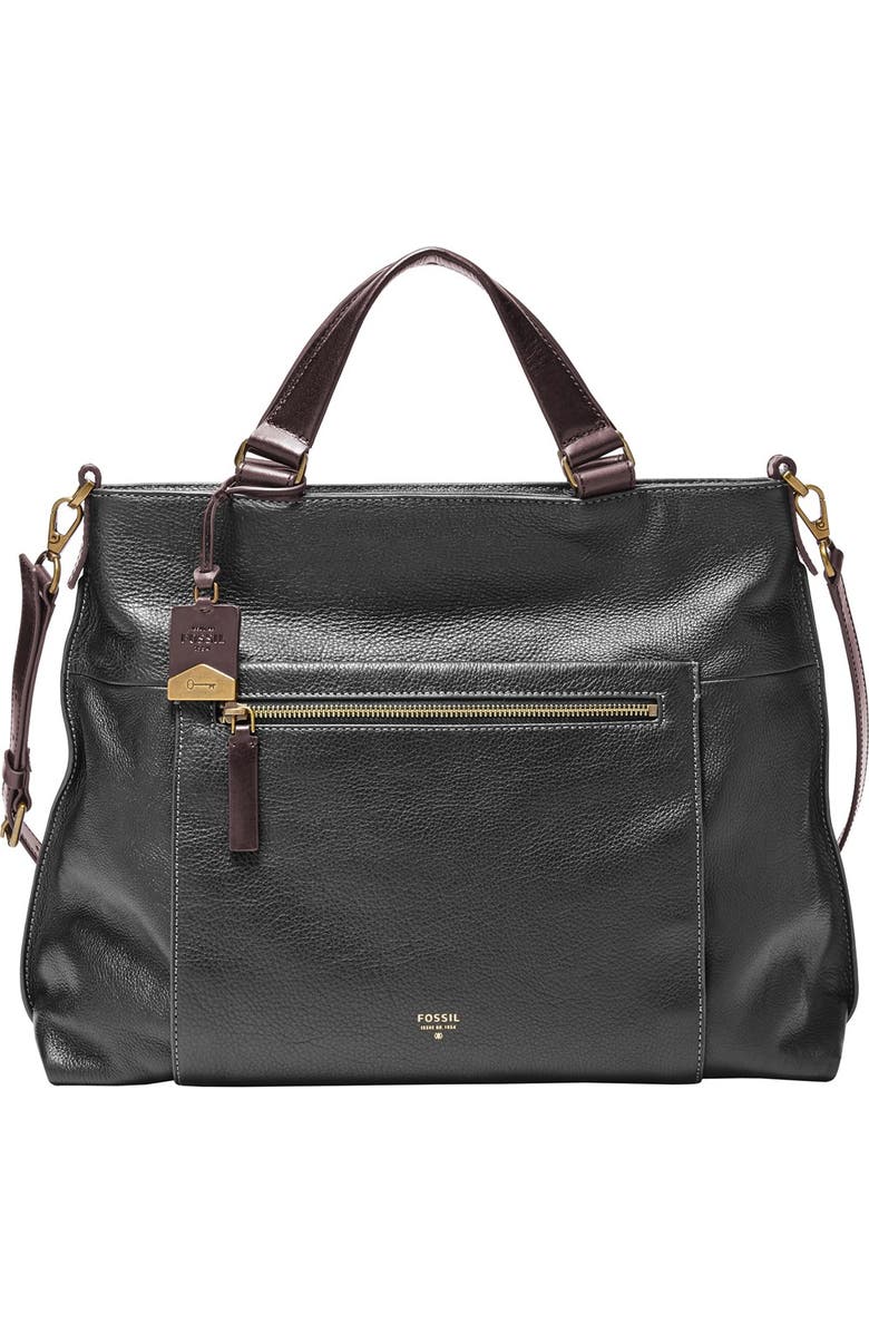 Fossil 'Vickery' Leather Crossbody Bag, Main, color,