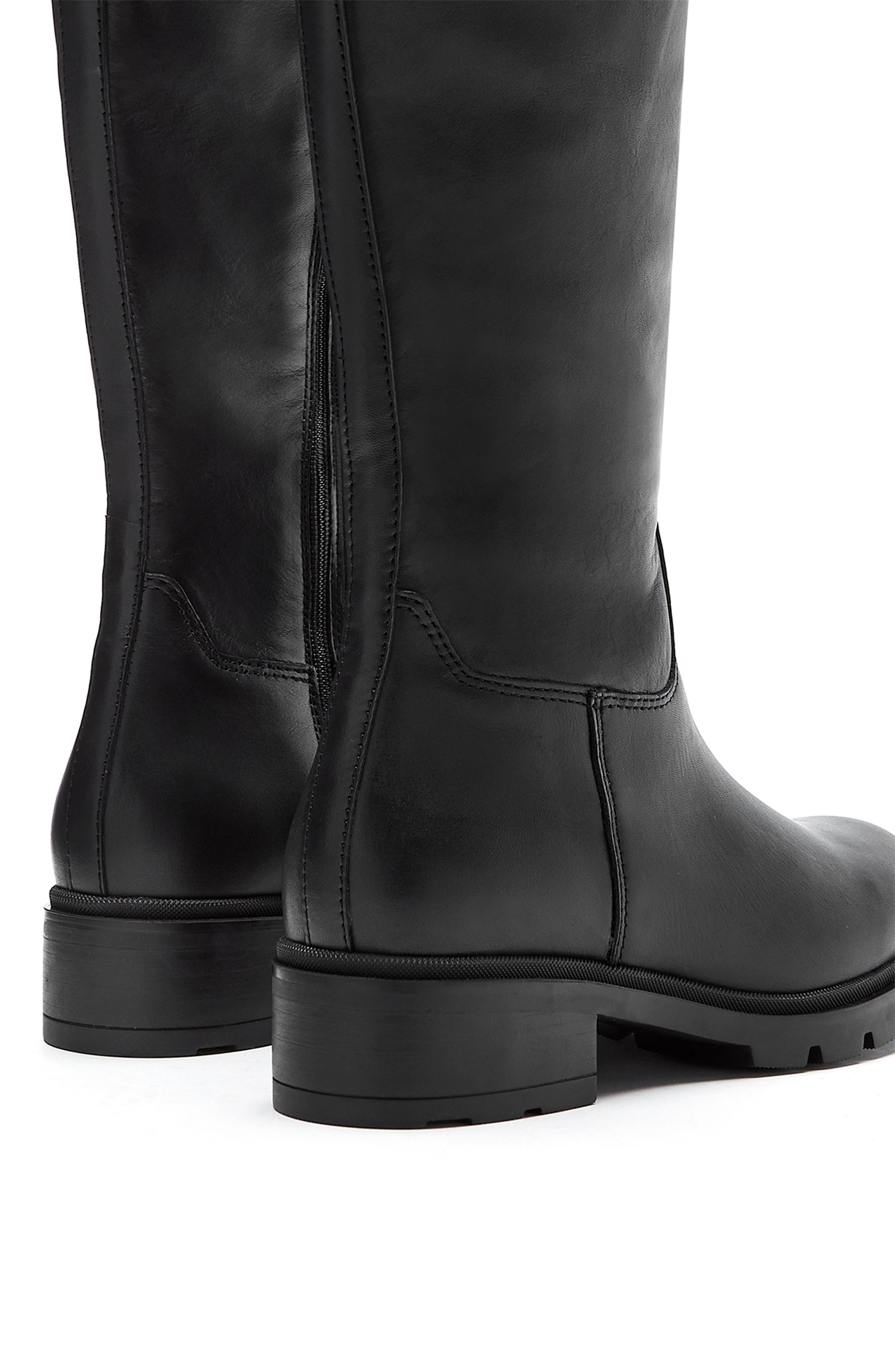 La Canadienne Scottie City Dry<sup
™</sup
 Waterproof Knee High Boot, Alternate, color, Black Leather