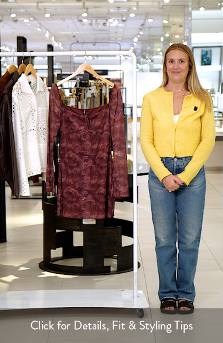 Modena Long Sleeve Minidress, sales video thumbnail