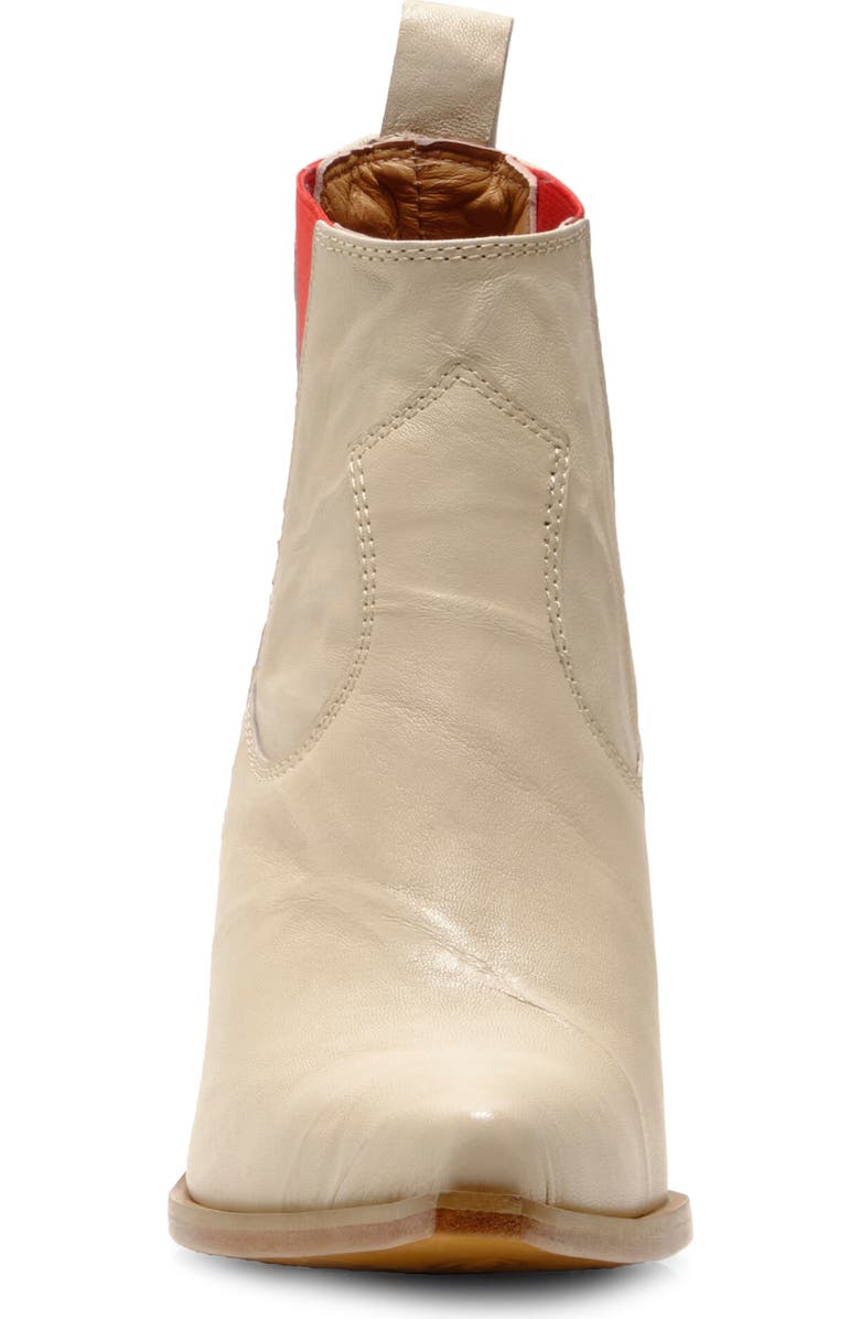 Free People Flash Western Chelsea Boot, Alternate, color, Bone