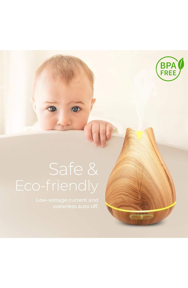 PURE DAILY CARE Aromatherapy Ultrasonic Diffuser with 20 Essential Plant Oils, Alternate, color,