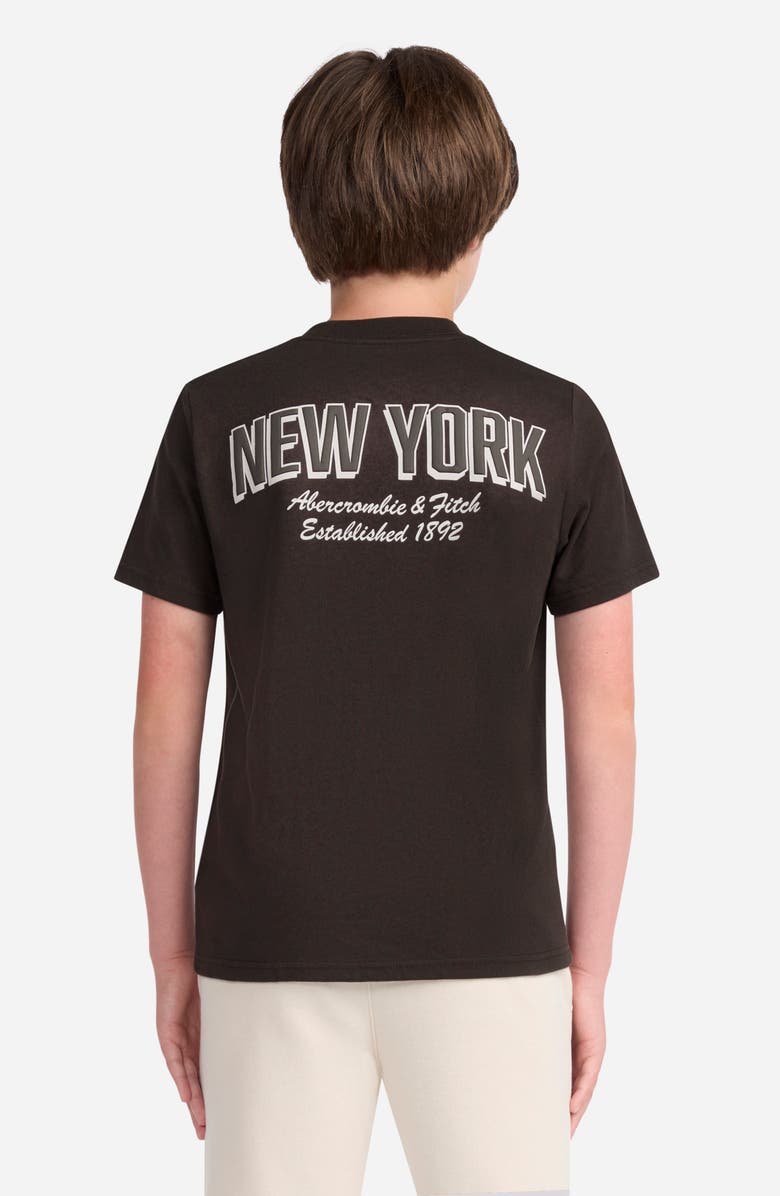 abercrombie kids Kids' Rec League Graphic T-Shirt, Alternate, color, After Dark