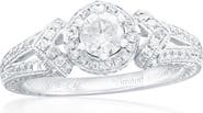 SOUZANA by Suzy Levian 14K White Gold 0.34ct White Diamond & 0.46cttw Diamond Ring
