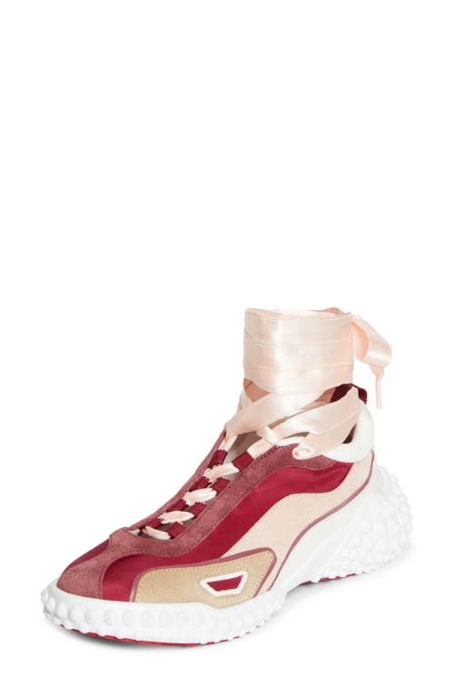 Christian Louboutin Mara Ankle Tie Sneaker In Multi