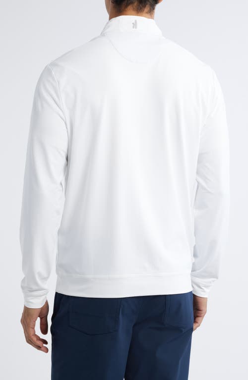 Johnnie-o Motion Performance Quarter Zip In White