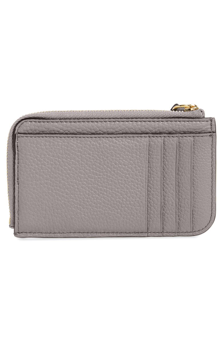 Chloé Alphabet Leather Card Holder, Alternate, color, 