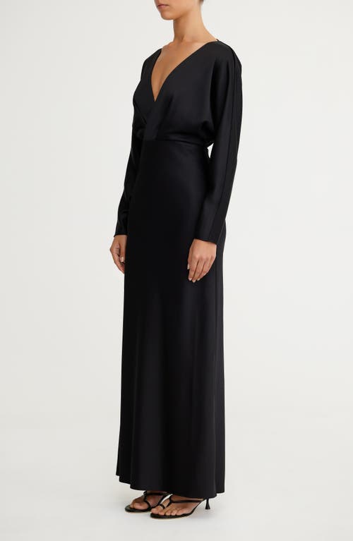 Significant Other Lucille Long Sleeve Maxi Dress In Black In Black