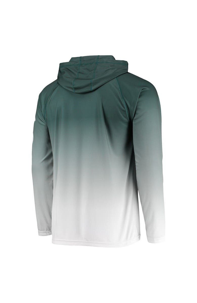 Columbia Men's Columbia PFG Green Michigan State Spartans Terminal Tackle Omni-Shade UPF 50 Long Sleeve Hooded Top, Alternate, color, 