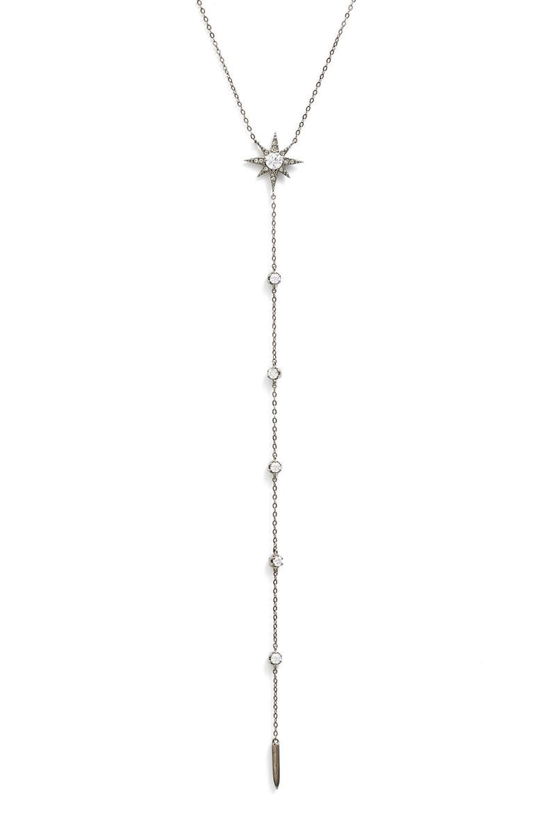 Nadri 'Starry Night' Y-Necklace, Alternate, color, 