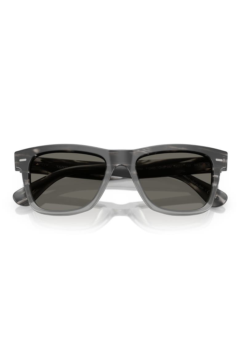 Oliver Sun 51mm Pillow Sunglasses, Alternate, color, SEMI-MATTE STORM / CARBON GREY