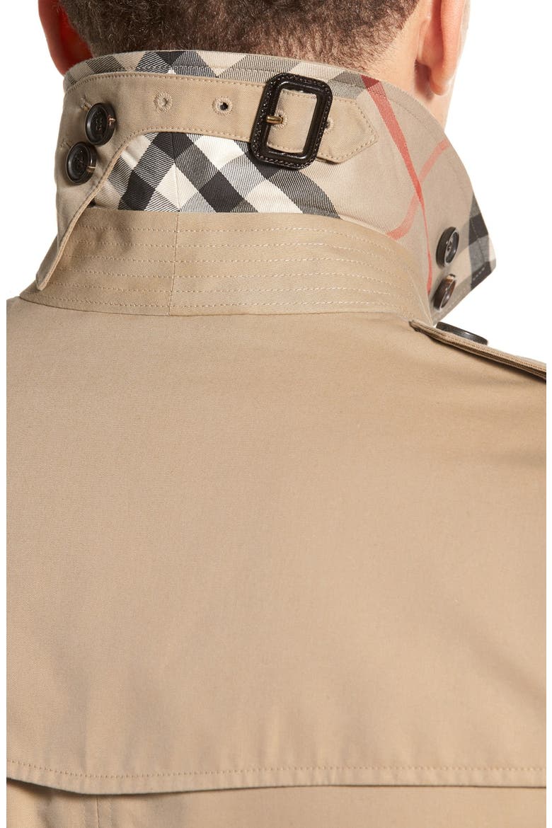 Kensington Double Breasted Trench Coat, Alternate, color, HONEY