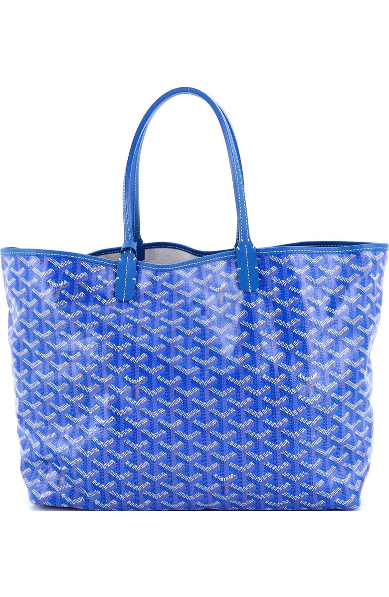 Pre-Owned Goyard Saint Louis Tote Coated Canvas PM, Main, color, Blue