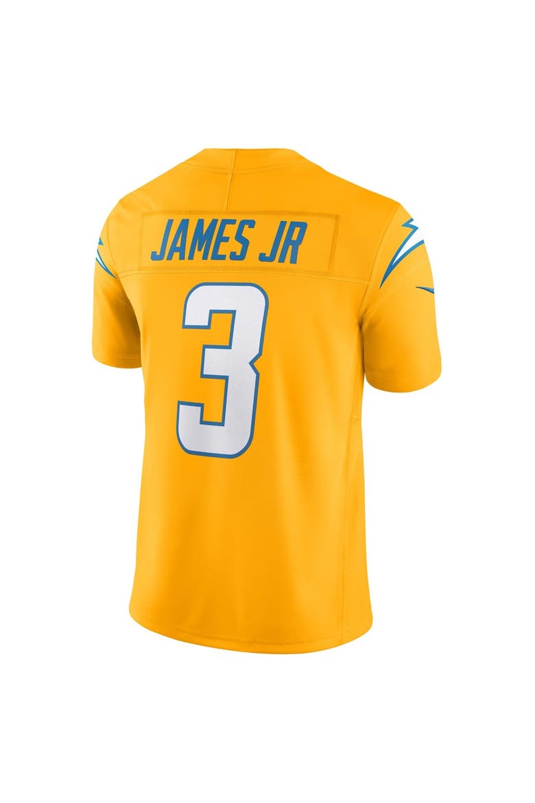 Men's Nike Derwin James Jr. Gold Los Angeles Chargers Alternate Charger Power Vapor F.U.S.E. Limited Jersey, Alternate, color, Gold