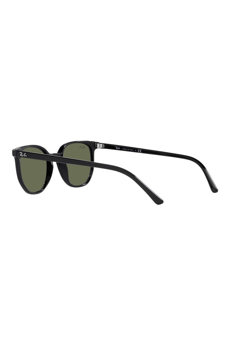 54mm Square Sunglasses, Alternate, color, SHINY BLACK