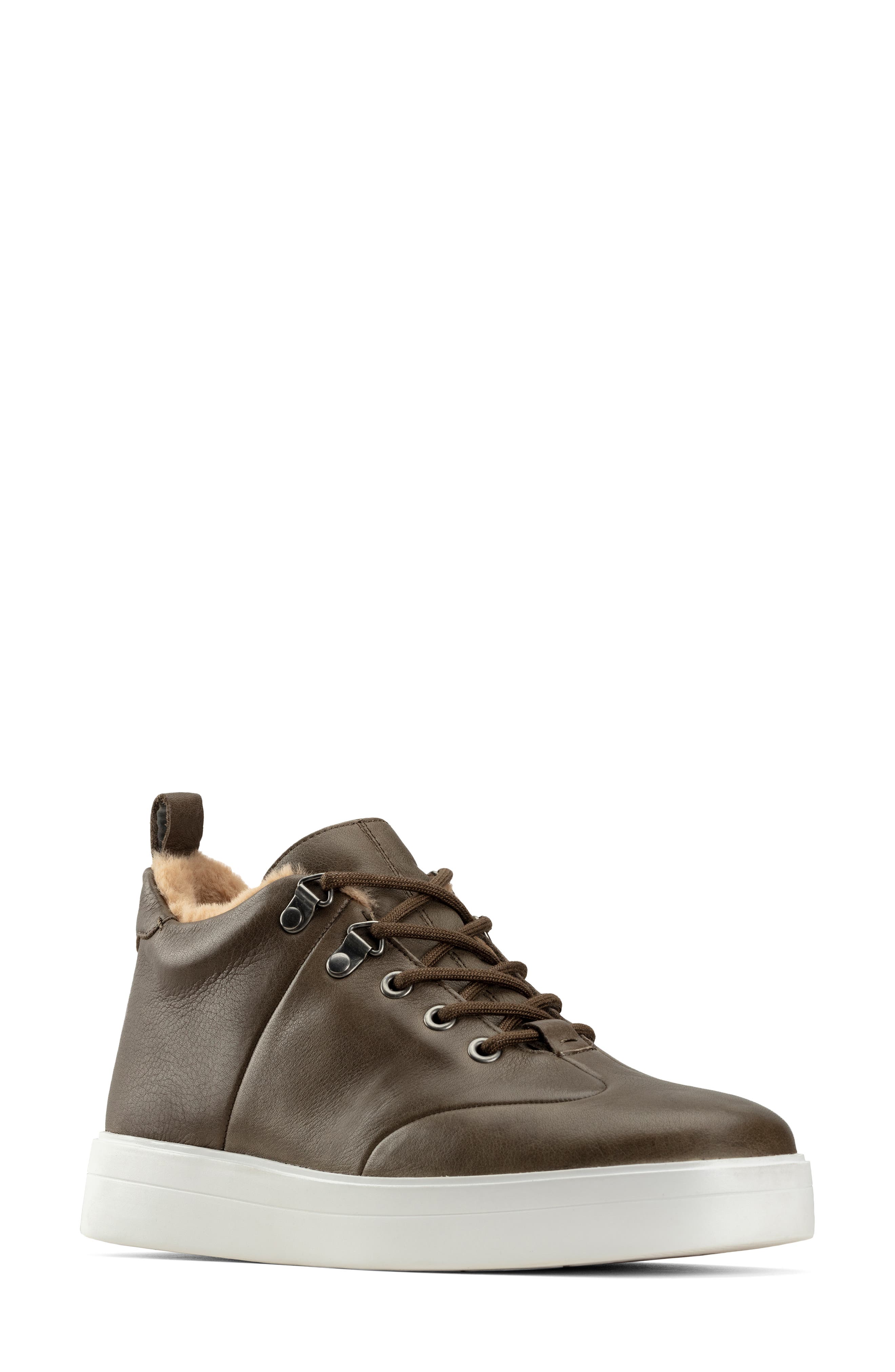 Hero Hiker Sneaker, Main, color, ARMY LEATHER