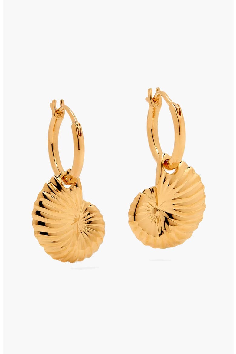 Moro Charm Hoop Earrings In Gold, Alternate, color, Gold