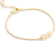 COACH Cube Imitation Pearl Flex Bracelet