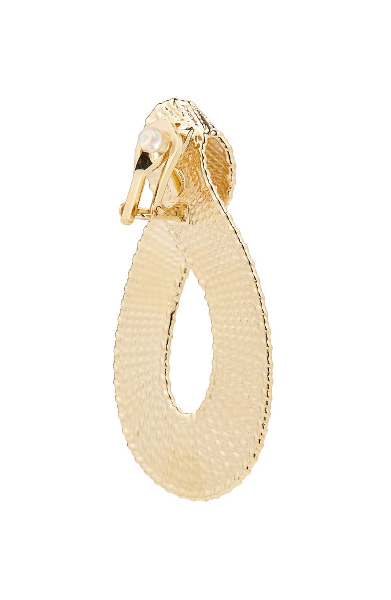 Carolina Herrera Geometric Dangle Earrings, Alternate, color, Gold