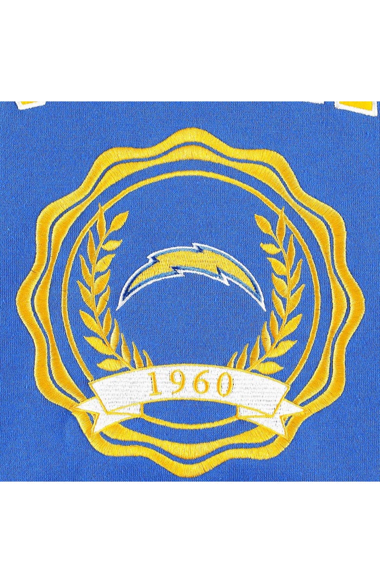 Tommy Hilfiger Women's Tommy Hilfiger Powder Blue Los Angeles Chargers Becca Drop Shoulder Pullover Hoodie, Alternate, color, Powder Blue