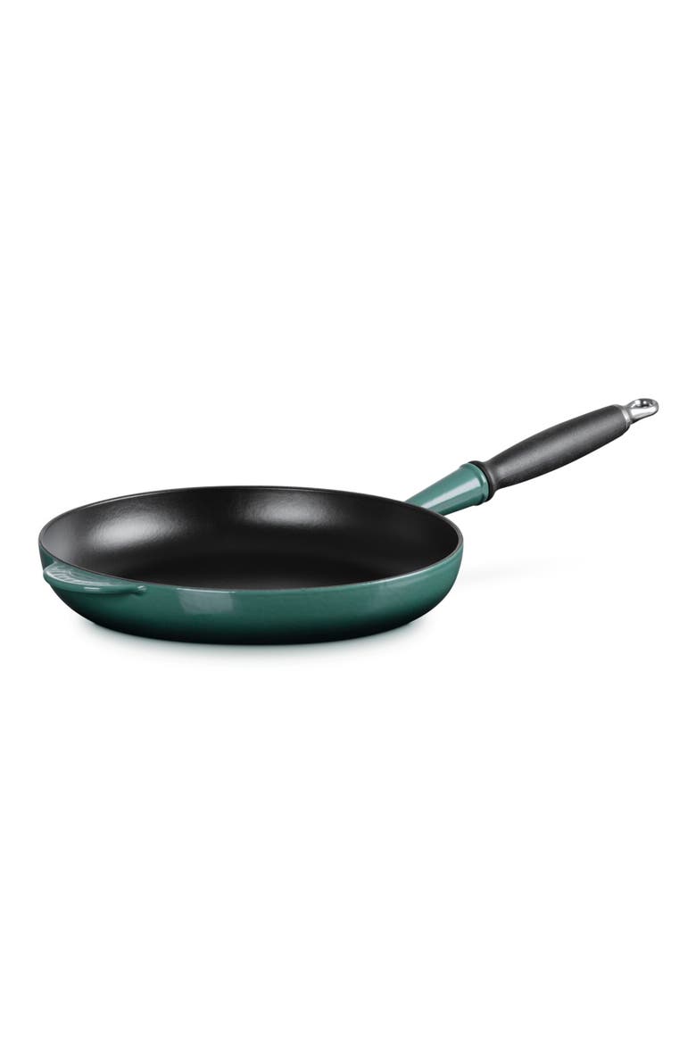 Enameled Cast Iron Fry Pan with Phenolic Handle, Alternate, color, ARTICHAUT