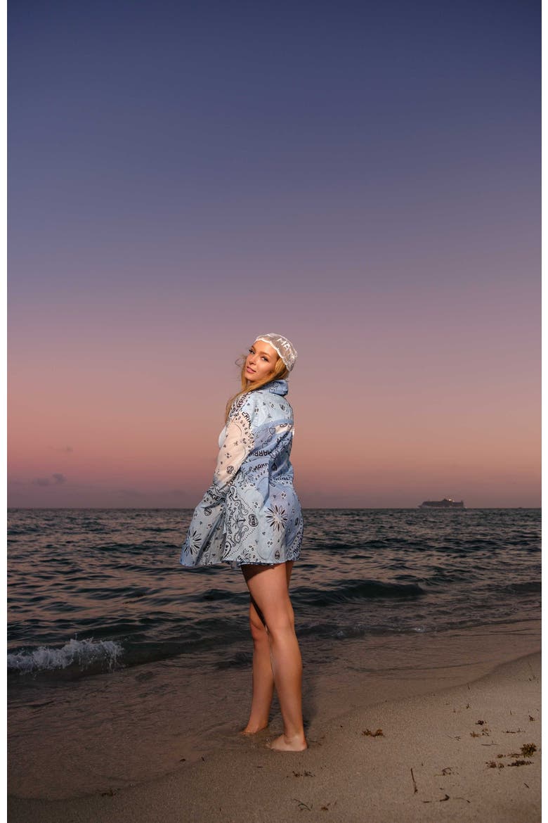 Bandana Beach Shirt, Alternate, color, Blue