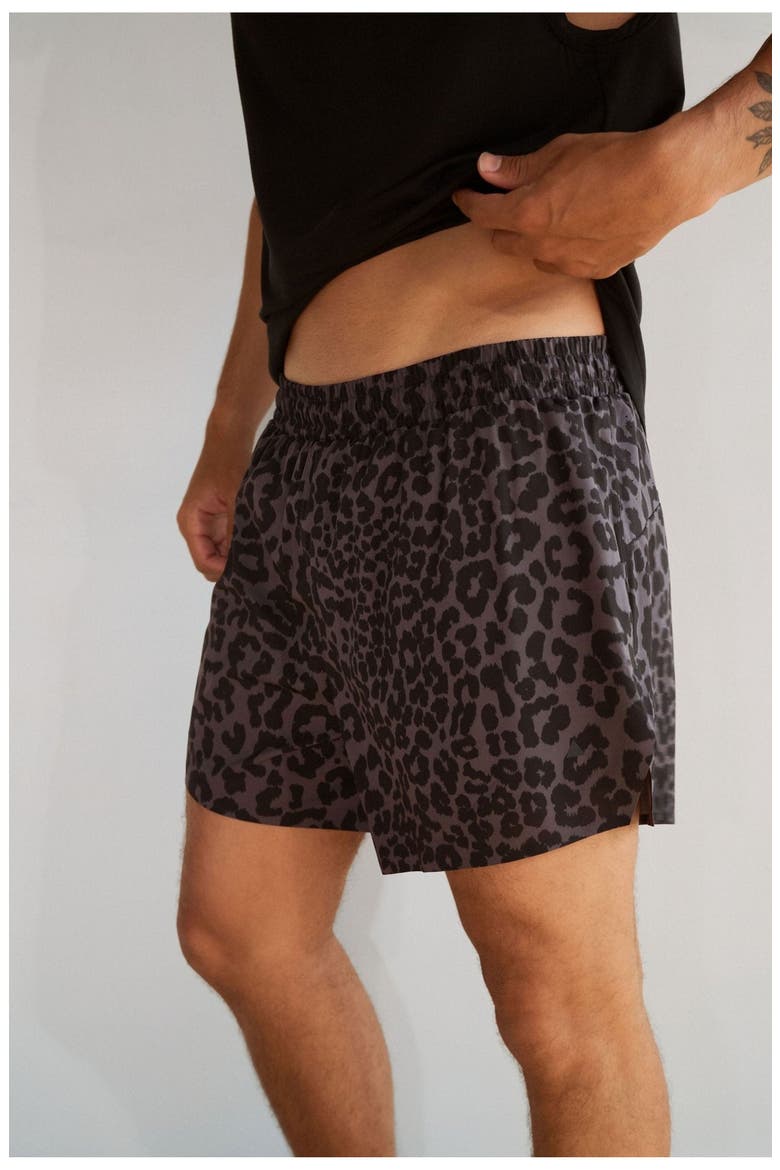 Prime Sport Short 5", Alternate, color, King Cheetah Midnight