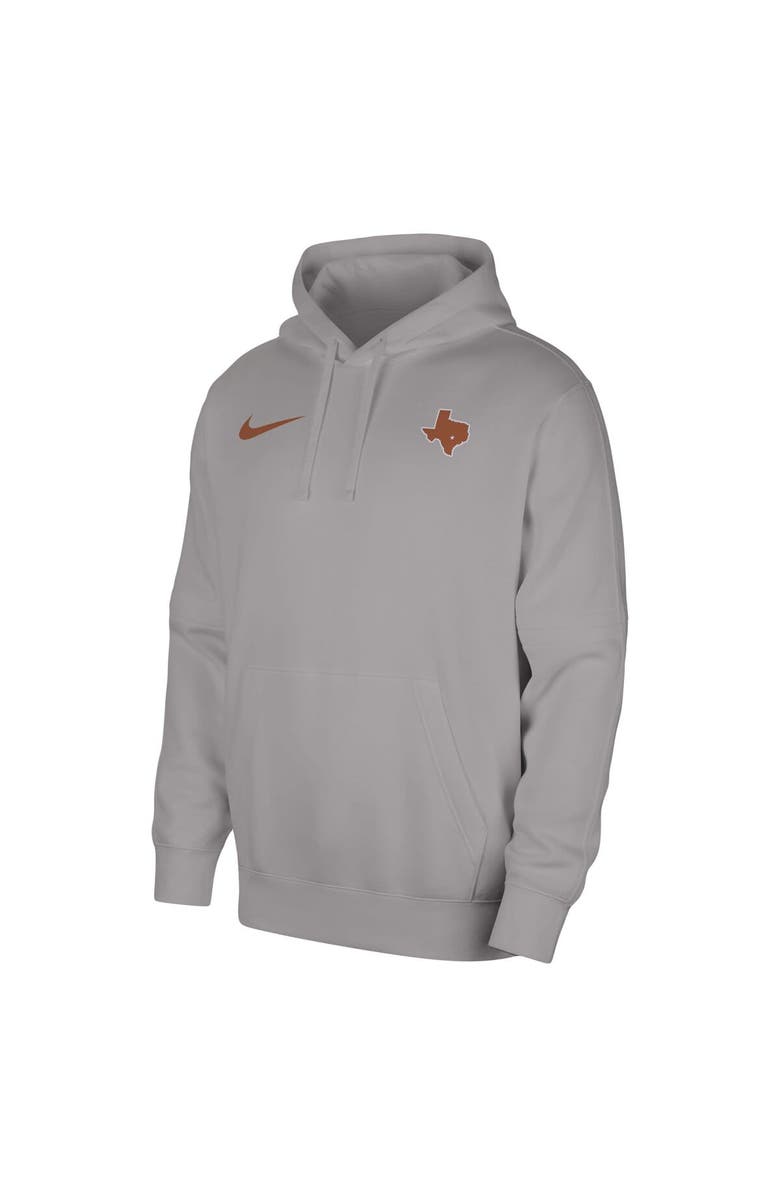 Nike Men's Nike Gray Texas Longhorns Club Pullover Hoodie, Alternate, color, 