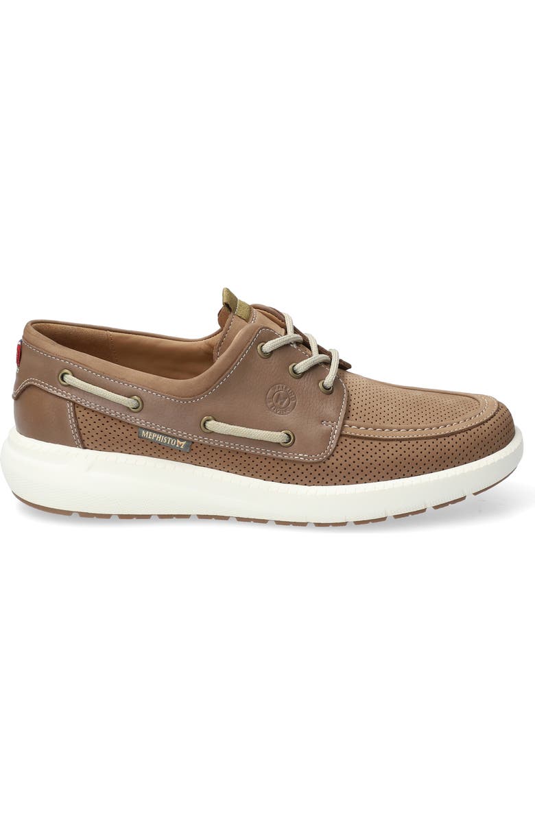 Mephisto Jozio Boat Shoe, Alternate, color, Taupe