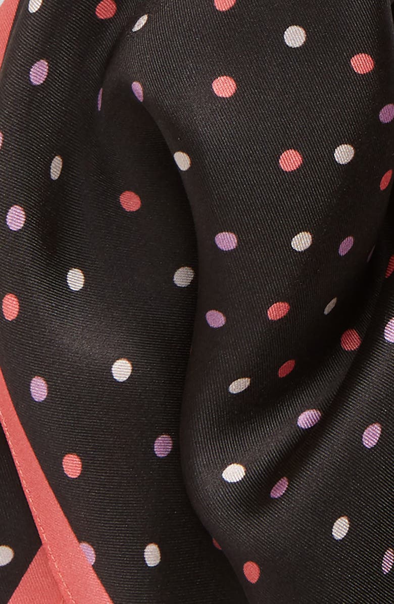 Kate Spade New York island dot silk twill scarf, Alternate, color, 