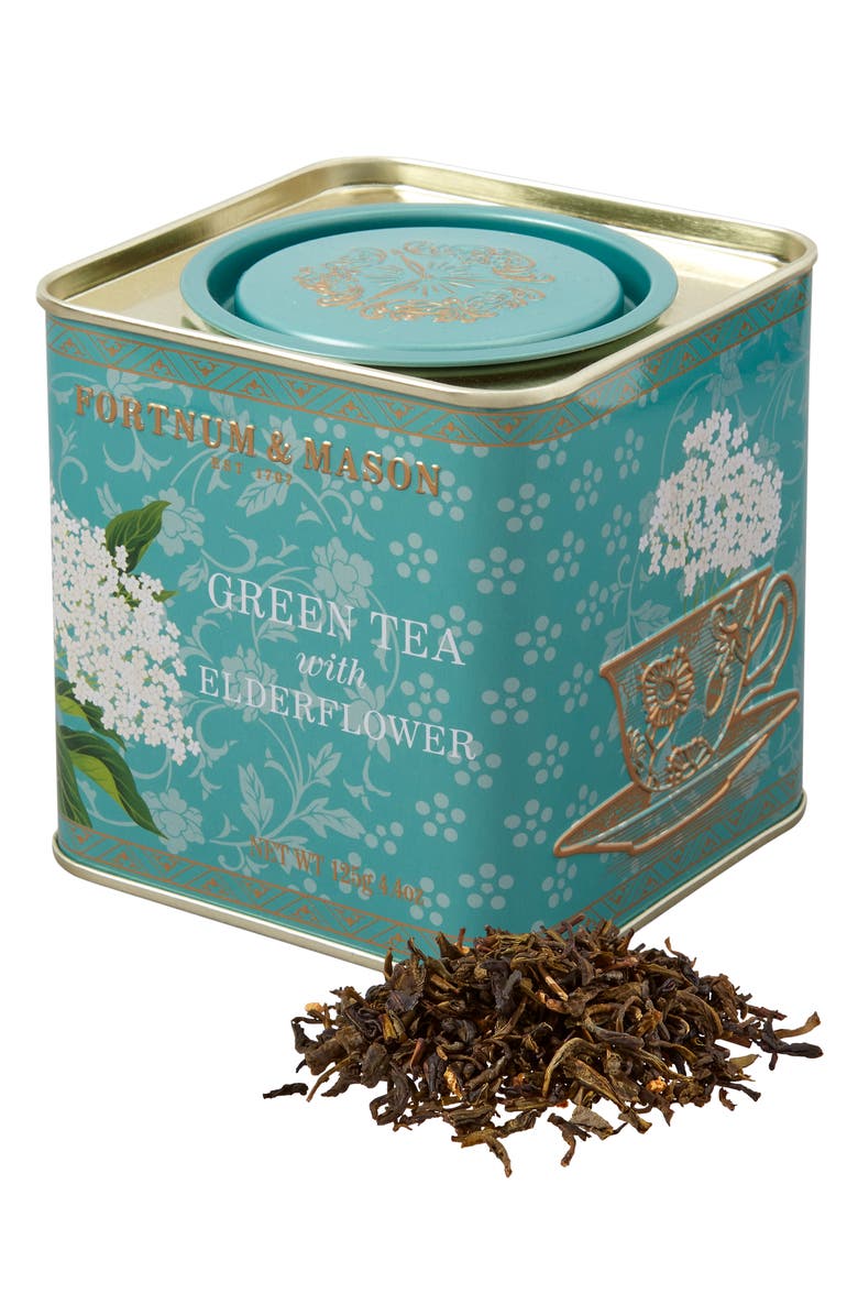 Fortnum & Mason Green Tea with Elderflower Loose Leaf Caddy, Main, color, Elderflower