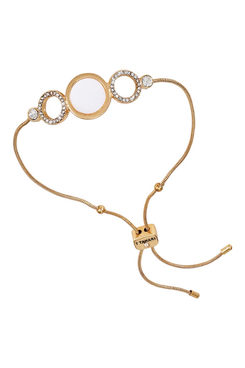 Crystal Slider Bracelet, Main, color, GOLD TONE