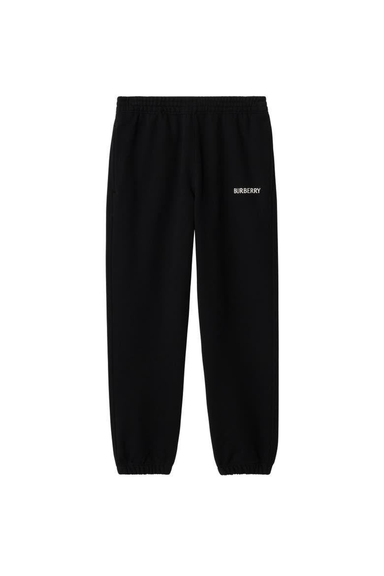Logo Cotton Jogging Pants, Alternate, color, Black