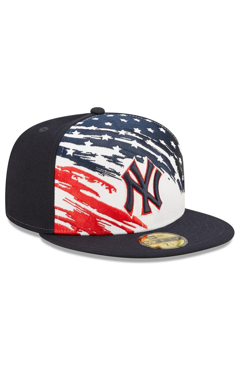 New Era Men's New Era Navy New York Yankees 2022 4th of July On-Field 59FIFTY Fitted Hat, Alternate, color, 