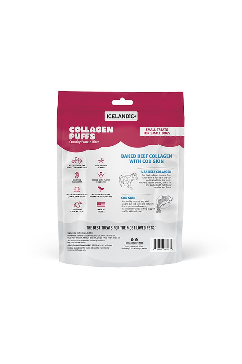 Baked Beef Collagen With Cod Skin 1.3Oz Small Dog Treats, Alternate, color, Brown