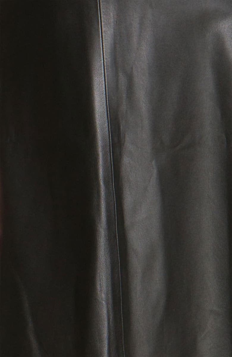 DKNYC Flare Leather Skirt, Alternate, color,