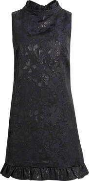 Chelsea28 Bow Back Floral Brocade Minidress