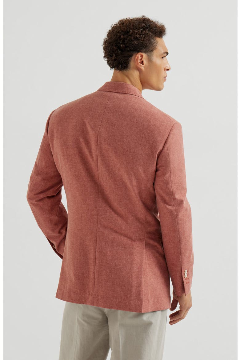 One-and-a-half breasted blazer, Alternate, color, Orange
